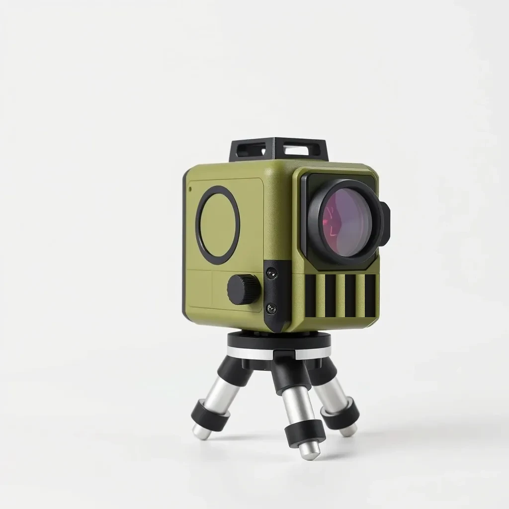Cross-line laser level with tripod